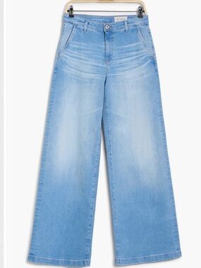 Ag Adriano Goldschmied STELLA Light Blue Wide-Leg Jeans size 28